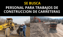Se Busca Personal Para Trabajo En Construcción De Carreteras