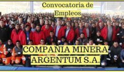 CONVOCATORIA DE EMPLEOS ARGENTUM COMPAÑÍA MINERA  S.A.