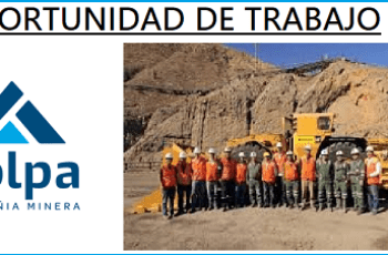 CONVOCATORIA DE TRABAJO PARA Compañía Minera Kolpa