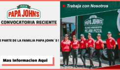 PAPA JOHNS abre su reciente convocatoria para REPARTIDORES / MOTORIZADOS Y OTROS